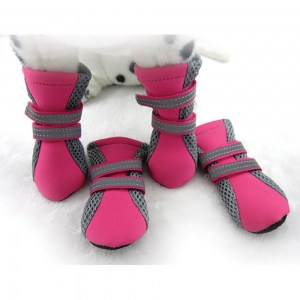 ZEEZ® DOG FASHION MESH BOOTS Pink Small 3.6x3cm - Click for more info